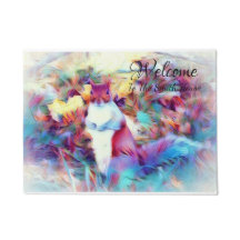 Custom squirrel doormat