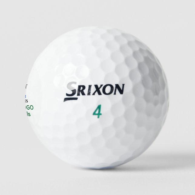 Custom Srixon Soft Feel Golf Balls Add Name Logo (Logo)