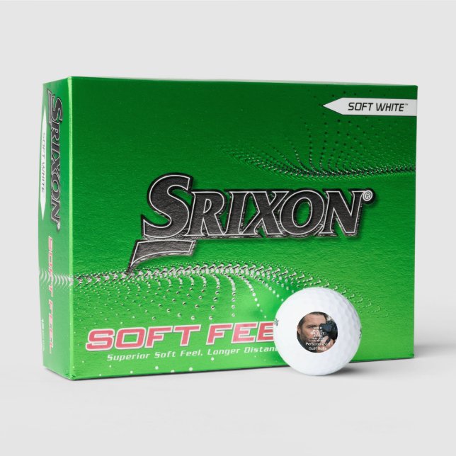 Custom Srixon Soft Feel - Personalised Golf Gift Balls (Packaging)