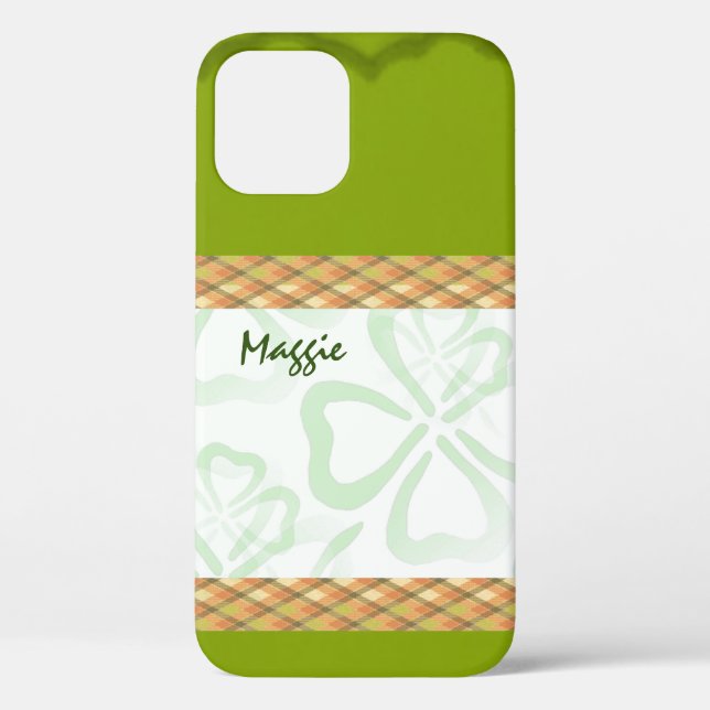 Custom St Patrick's Day Design iPhone Case (Back)