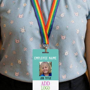 Custom STAFF ID - Photo pass- Name PASS Badge