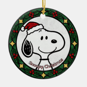 Custom Stained glass effect DOG'S name Christmas  Ceramic Tree Decoration