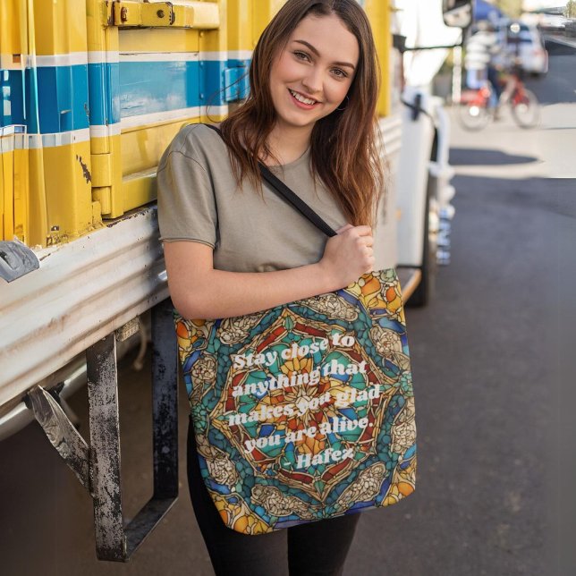 Custom Stained Glass Mosaic Pattern Iranian Gifts Tote Bag (Custom Stained Glass Mosaic Pattern Iranian Gifts)