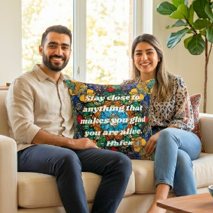 Custom Stained Glass Mosaic Pattern Persian Gifts Cushion