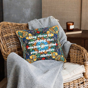 Custom Stained Glass Mosaic Pattern Persian Gifts Cushion