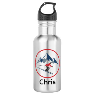 Custom Stainless Steel Water Bottle – Downhill Ski