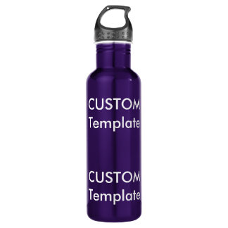 Custom Stainless Steel Water Bottle PURPLE 24oz.