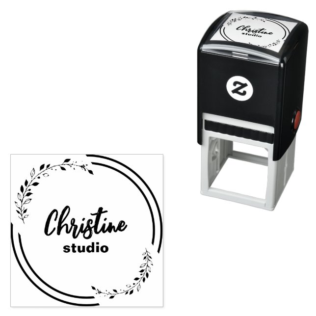 Custom stamp, personalised stamp, custom logo self-inking stamp (In Situ)