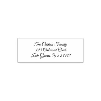 Custom Stamp, Your Name and Address Self-inking Stamp