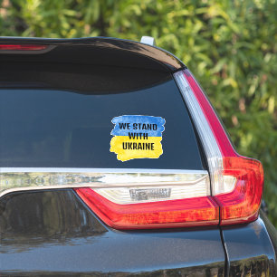 Custom STAND WITH UKRAINE Peace Support Car Flag 