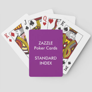 Custom STANDARD INDEX Poker, Playing Cards