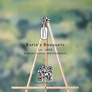 Custom Standing Booth Sign Logo Market Tent Banner