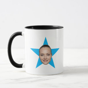 Custom Star Face World's Best Funny Office Gift Mug