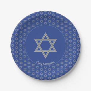 Custom STAR OF DAVID Paper Plate