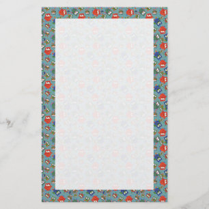 Custom Stationery, Notepaper, Cute Colourful Owls Stationery