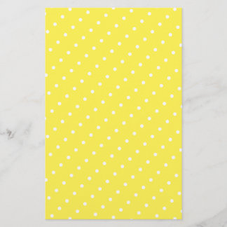 Custom Stationery With White Dots
