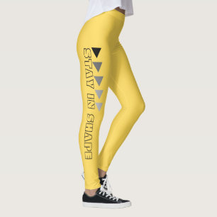 Custom Stay In Shape Fitness in Yellow Leggings