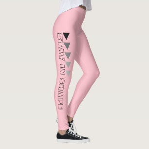Custom Stay In Shape Fitness Pink Leggings