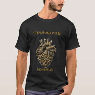 Custom Steampunk Mechanical Heart Gears Biomechani T-Shirt