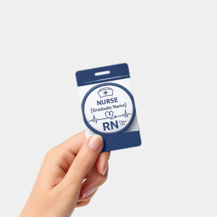 Custom Stethoscope RN Badge Reel Personalised Nu ID Badge