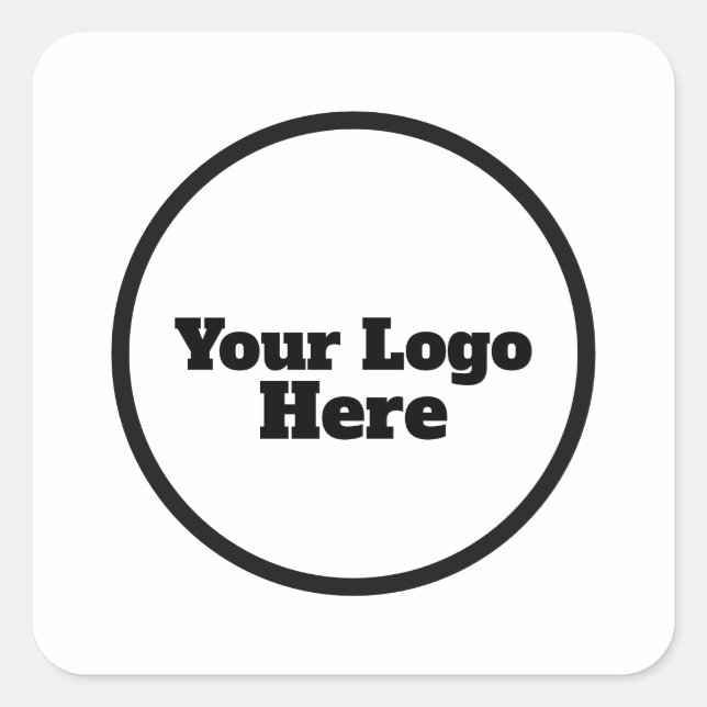 Custom sticker– Add Your Name, Logo, Photo,  Square Sticker (Front)