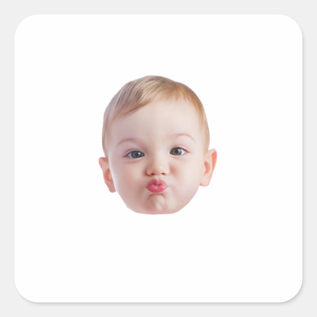 Custom Sticker from Photo Personalised Face Sticke (Front)