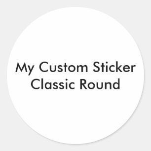 Custom Sticker - Large Round Shaped
