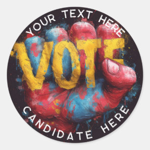 Custom sticker : Retro American Vote 2024 Sticker