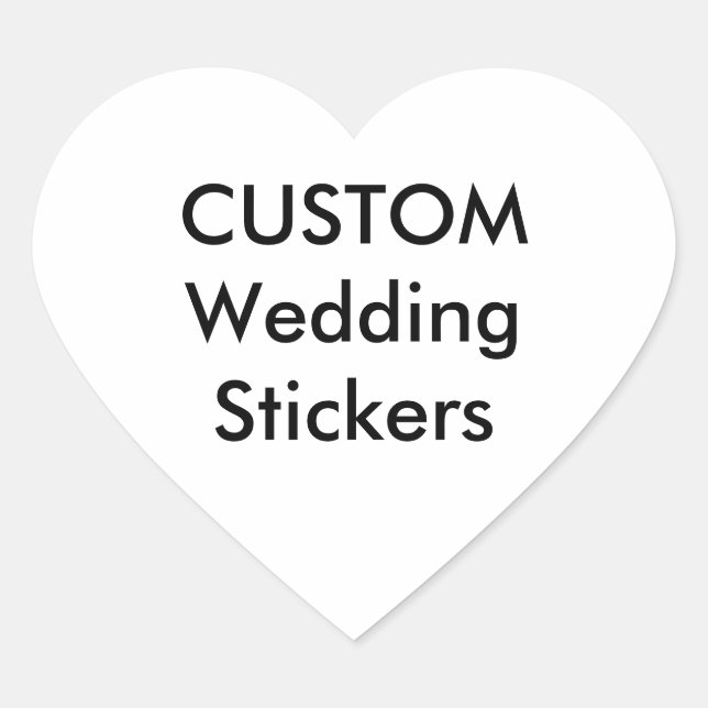 Custom Stickers HEART GLOSSY (20 pk.) (Front)