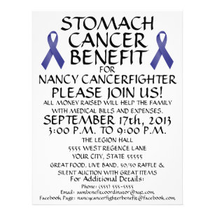 Custom Stomach Cancer Benefit Flyer