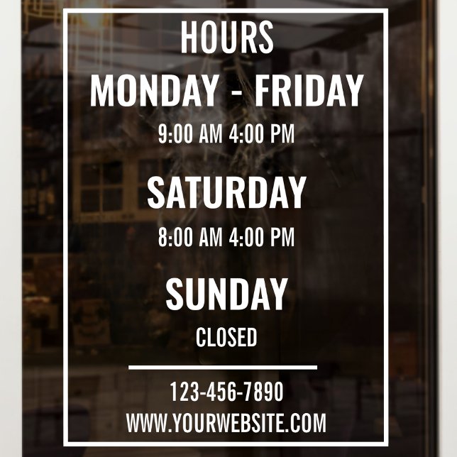 Custom Store Hours of Operation Shop Open Closed (Creator Uploaded)