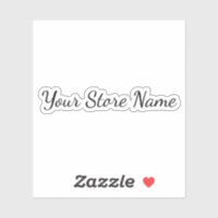 Custom Store Name In Calligraphy