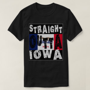 CUSTOM Straight Outta Iowa Meme Tee