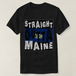 CUSTOM Straight Outta Maine Meme Tee
