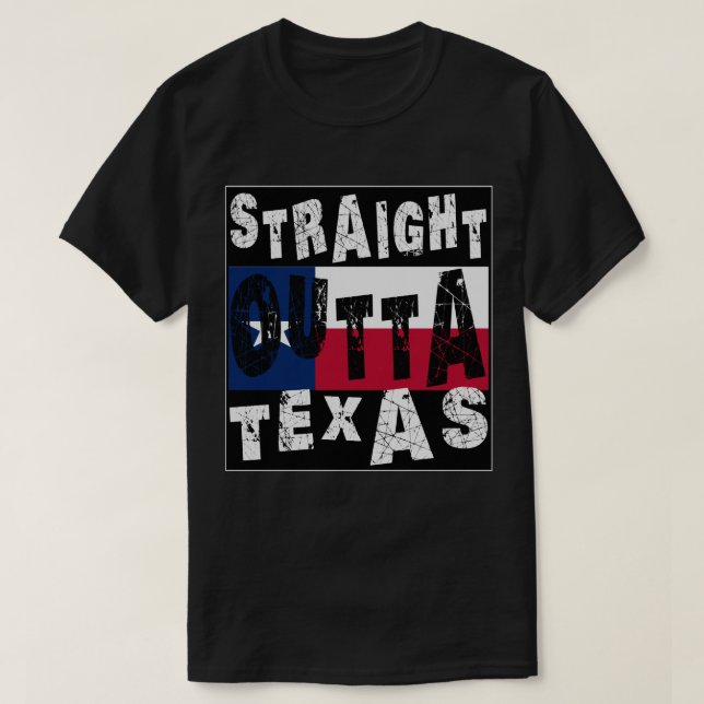 CUSTOM Straight Outta Texas Meme Tee (Design Front)