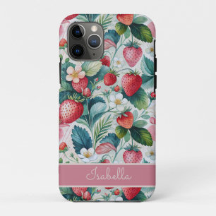 Custom Strawberries Wild Vibrant Case-Mate iPhone Case