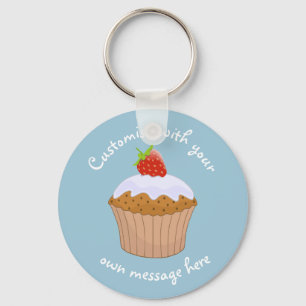 Custom Strawberry Bun Keychain