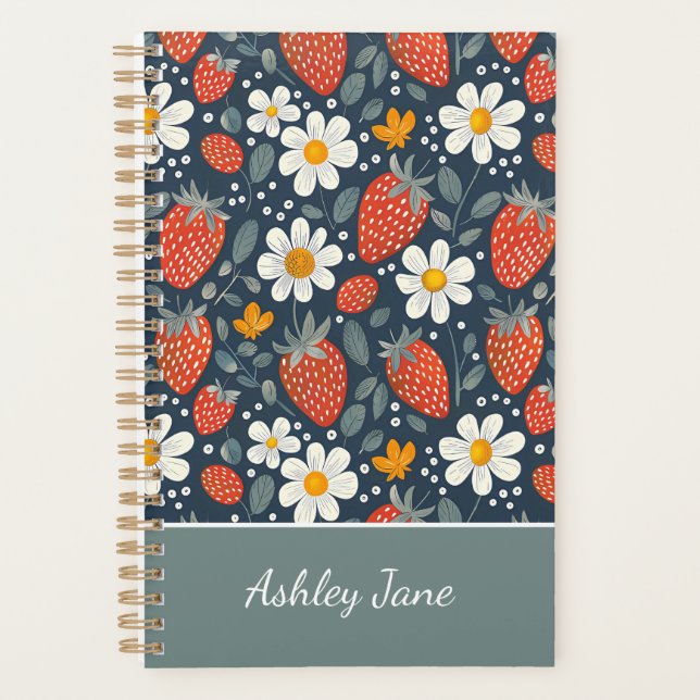 Custom Strawberry Design Planner (Front)