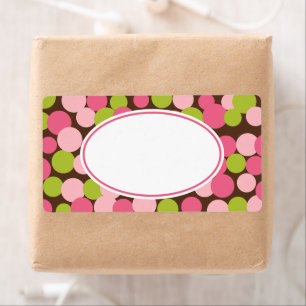 Custom Strawberry Lime Dots Labels