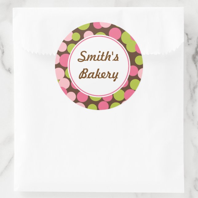Custom Strawberry Lime Dots Sticker (Bag)