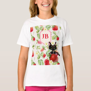 Custom Strawberry Monogrammed T-Shirt