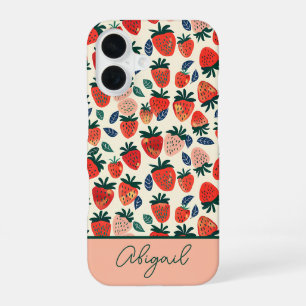 Custom Strawberry Pattern Summer Phone Case