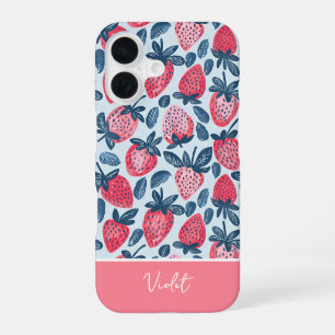 Custom Strawberry Pattern Summer Phone Case