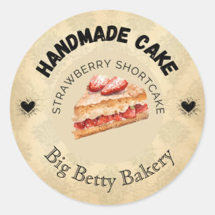 Custom Strawberry Shortcake Labels   Personalised 