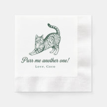 Custom Stretching Tabby Cat Purr Me One Art