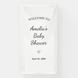 Custom Striped, Minimal Name and Date Backdrop Banner
