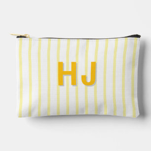 Custom Striped Name Beach Bachelor Party Travel Accessory Pouch