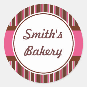 Custom Striped Vintage Sticker