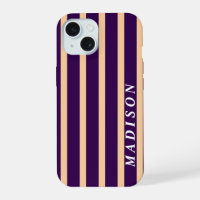 Custom Stripes Beige Dark Purple