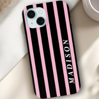 Custom Stripes Black Pink